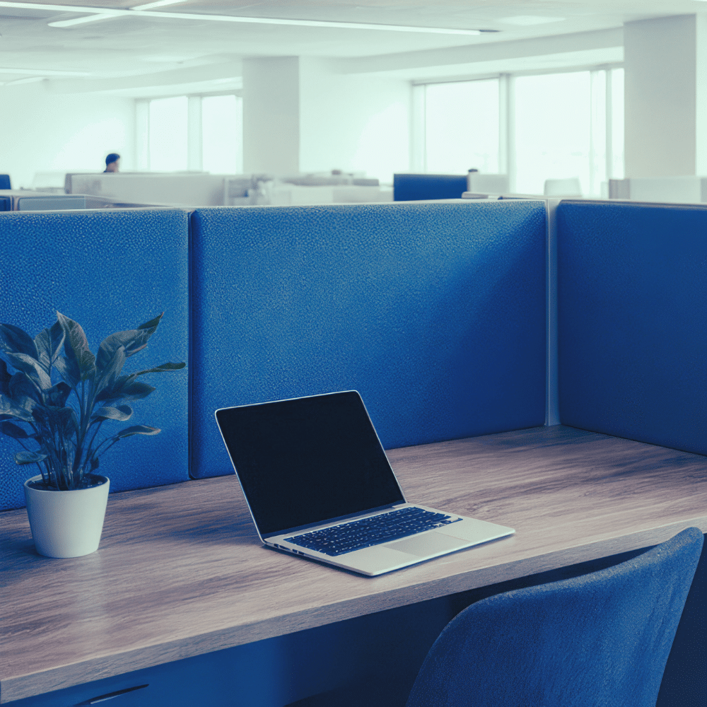 Espacio de trabajo digital y ordenado, símbolo del enfoque moderno y cercano de Asesoría Toledo